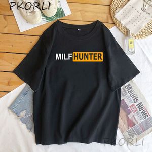 Milf Hunter T-shirt Grappige Grap Mannen Katoen Korte Mouw T-shirts Creatief Ontwerp Volwassen Mannelijke Tops Tee Homme Casual streetwear