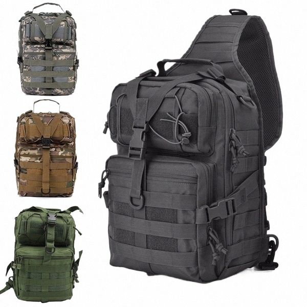 Sac à dos militaire Sac d'assaut tactique Sac à bandoulière Sac à dos étanche Sac de randonnée en plein air Cam Pack Homme Sac à bandoulière 63SQ #