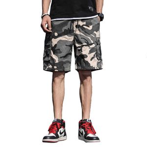 Short cargo militaire Hommes Summer Camouflage Pur Coton Marque Vêtements Confortables Hommes Tactique Camo Cargo Shorts X0705