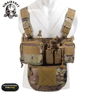 Équipement militaire tcm gréement thoracique AirSoft Tactical Vest Pack militaire Magazine Magazine Holster MOLLE SYSTÈME MEN NYLON 240430