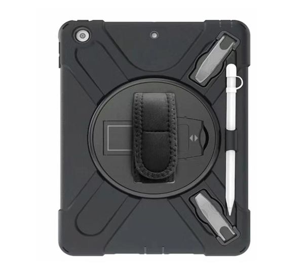 Militar Extreme Heavy Duty 360 ° Rotación Silicona Tapa de tableta a prueba de choque para iPad 102 7 Newipad 97 2017 2018 Protector de pantalla H3717385