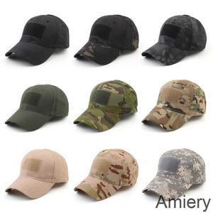 Military Fans Outdoor Cap Baseball Cap Adjustable Hat Men's Unisex Camouflage Sports Caps Cap Travel Sun