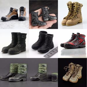 Figurines militaires à l'échelle 1/6 de la Seconde Guerre mondiale chaussures pour hommes armée militaire bottes tactiques de combat accessoire de soldat Mini ornement pour scène de figurine d'action de 12 pouces 230808