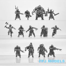 Figures militaires 28 mm Échelle Corrupted Guard Resin Model Kit Miniature Table Top Top Top Toys Modèle de jeu Soldat non peint Figures 231127