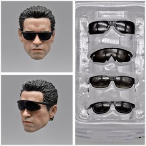 Military Figures 4pcs ZY15-20 1/6 Terminator Arnold Male/Female 12'' Action Figure Scene Accessories Sunglasses US Military Black Glasses Model 230814