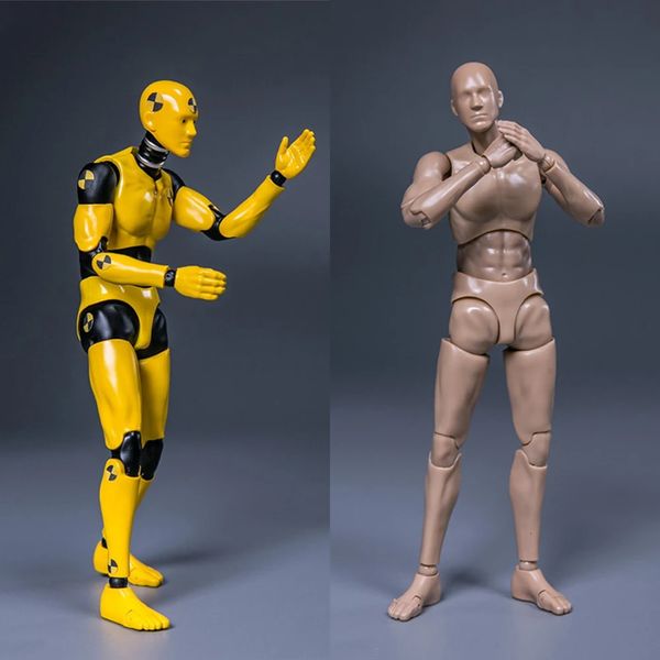 Figurines militaires en stock DAMTOYS DPS01 DPS02 1/12 jaune Testman Crash Test modèle factice 6 pouces figurine corps poupée pour Hobby Collection 231009