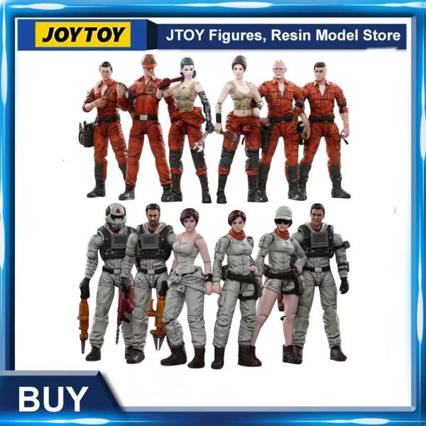 Figures militaires Joytoy 1/18 Figure d'action Mech Maittenance Team A / B Femme Soldiers Modèle de collection de soldats Toys 230811