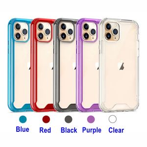 Militaire kwaliteit anti-drop cases transparant acryl TPU-schokbestendigheid voor iPhone 15 14 13 12 11 Pro XR XS Max X 8 plus Samsung S21 S23 FE S22 S22 S24 Ultra A05 A05S A15 A25 A35 A55