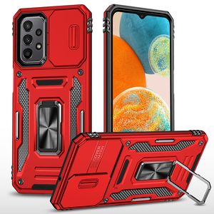 Militaire kwaliteit anti-shock telefoonhoesjes voor Samsung Galaxy A32 4G A42 A52 A72 5G met schuifcamera-cover Standstand Magnetische autohouder Shell