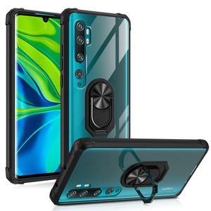 Militaire de qualité en cristal clair de protection Housse anneau magnétique Support voiture pour Béquille redmi Note 8 Remarque Pro 9 Pro Mi Note 10 CC9 Pro Lite