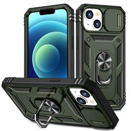 Armor Phone Cases para iPhone 14 11 12 13 / Pro / Max / Promax / xr / xsmax / 12 13 / mini Funda de teléfono con anillo magnético a prueba de golpes con soporte
