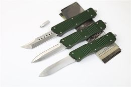 Military Green Combat Ut dentelé Marfione TD TD Automatic Knife Bounty Hunter Auto Pocket Knives Rescue Utility EDC Tools