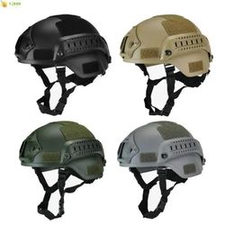 Helmet militar Airsoft Paintball Wargame de guerra CS Camuflage Ejército Accesorios de cobertura Equipo de protección de cabeza al aire libre 240509