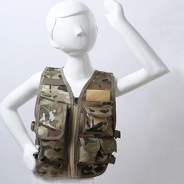 Militaire enfants Camouflage vêtements de chasse hommes équipement de Combat tactique armée gilet enfants Cosplay Costume Airsoft Sniper uniforme 240125