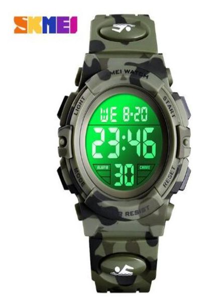 Relojes deportivos de niños militares 50 m Impensos de agua Impermeable Stop Watch Reloj Kids Digital Watch for Boys Girls5695572