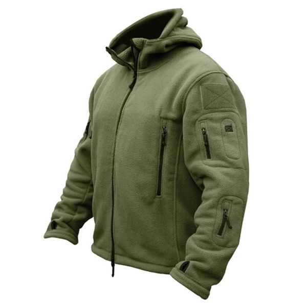 Chaqueta Softshell táctica de lana para hombre militar Polartec térmica Polar con capucha abrigo ropa de ejército 2011142837463