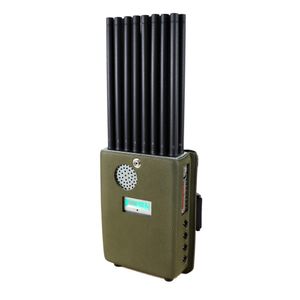 Qualité militaireSuper 18 bandes Portable GSM CDMA 2G 3G 4G 5G GPS Wifi VHF UHF 315 433 868 Signal brouillage Ers