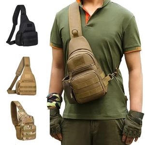 Sac à bandoulière militaire Trekking Coffre Sling Nylon Sac à dos pour la randonnée de la pêche au camping extérieur 240416