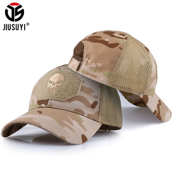 Skull Baseball Caps de baseball Ghost Camouflage Tactical Army Army Paintball Cap ajusté CAP SUMBRE SUM