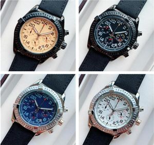 Militaire sportmannen Chronograph Watch Mens President Quartz Watches Avenger Style Canvas Strap Male polshorloge topmerk stopwatch7547248