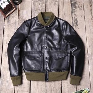 Style militaire noir automne pilote veste hommes M 4XL Faux cuir PU manteau mâle vêtements moto vestes 2024 printemps 240223