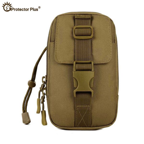 Bolsa de accesorios tácticos militares, bolsa Molle impermeable de nailon, paquete de teléfono móvil, paquetes adjuntos del ejército de escalada, bolsa de viaje para senderismo Q0721