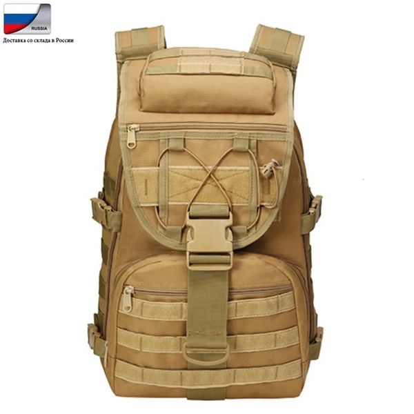 Mochila táctica militar Bolsa de asalto del ejército Bolsa de sistema Molle Mochila deportiva al aire libre Camping Senderismo Mochila Bolsas de caza 240115