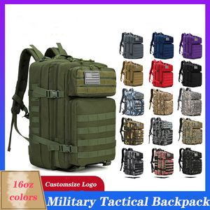 Mochila táctica militar, paquete militar grande, paquete de asalto de 3 días del ejército, mochila Molle, 16 colores, BattlePack, bolsa de 40L