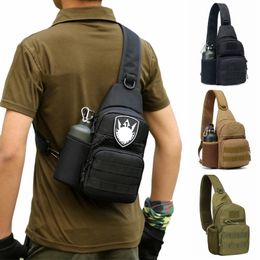 Militaire Tactische Tas Leger Camouflage Rugzak Nylon Jacht Camping Wandelen Sling Heren Schoudertassen 240115