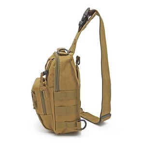 Sac tactique militaire Molle Sac à bandoulière Sports de plein air Utilitaire Trekking Camping Pêche Randonnée Chasse Sac à outils de voyage portable Y0721