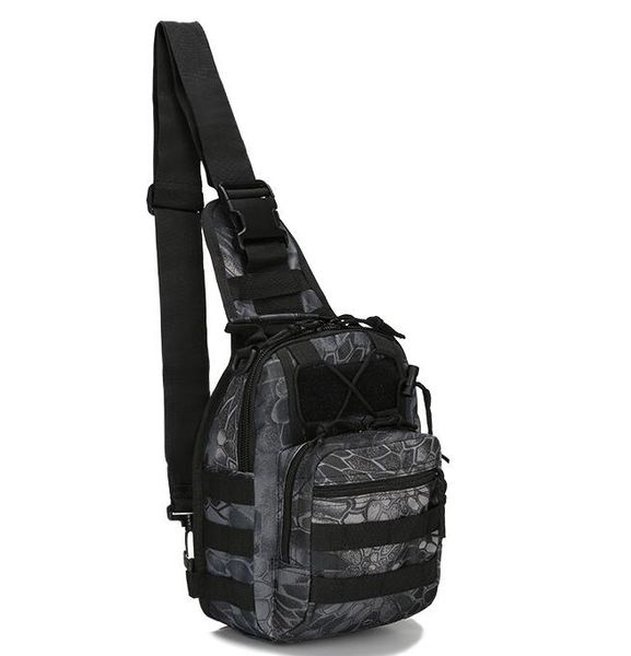 Bolsa de pecho táctica militar Bolsas Molle impermeables Mochila Táctica Senderismo Camping Caza Mochila Pesca Ciclismo Camuflaje Sling bandolera