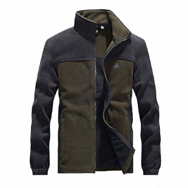 Militar táctico polar con capucha chaqueta con cremallera hombres patchwork marca abrigo masculino cardigan negro más tamaño 3xl 4xl a5NC #