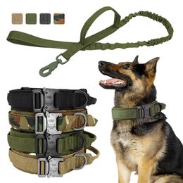 Militaire tactische Duitse Shepard Medium Large S voor Walking Training Duarable Dog Collar Leash
