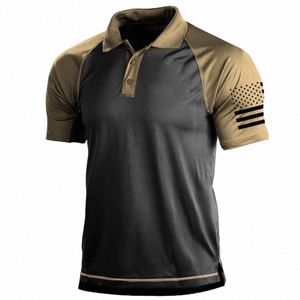 Militaire Tactische Polo Shirt Mannen T-shirt US Army Korte Mouw Jacht Wandelen Kleding Tops Tees Outdoor Tactische Mannen T-shirts J8QV #