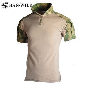 Chemise tactique militaire vêtements de chasse chemise de Combat Multicam homme chemises de Camouflage d'été chemises d'entraînement décontractées de l'armée d'été 240129