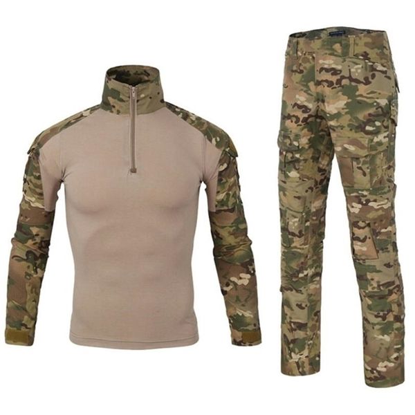 Uniforme tactique militaire, vêtements de camouflage respirants à séchage rapide, veste de bombardier, chemise, pantalon cargo, costume de combat, vêtements d'assaut 220803
