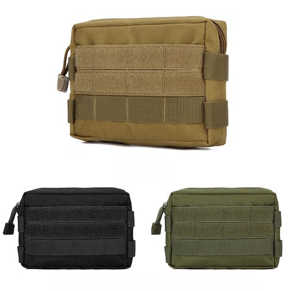 Sac de taille tactique militaire Camping en plein air EDC pochette à outils portefeuille sac à dos Fanny sac de téléphone Nylon Molle chasse taille ceinture poche