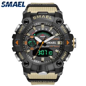 Montres militaires hommes montre de sport nouveau 50M étanche montre-bracelet chronomètre alarme lumière LED montres numériques 8040 montre de sport pour hommes