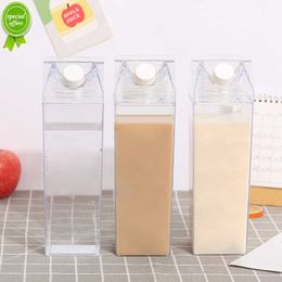 Melk doos waterfles transparant plastic draagbare duidelijke doos voor saptheeflessen 1 st 500 ml/1000 ml
