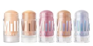 Melkmake-up Matte Primer Blur Lichtgevende Holografische Highlighter Stick 5 tinten Echte kwaliteit Imperfectie Concealer en Blush Glow Cosmetica Stickers