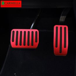 Milla aan voetpedalen voor model 3 Model3 Y -2021 Accelerator Gas Brandstofrempedaal Pads Matten Cover Auto Styling