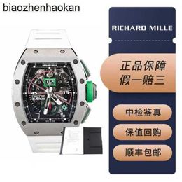 Milles Bekijk Richamills horloges RM1101 Automatische mechanische heren Mancini Limited Edition Unique Ball Game Timing Titanium Metal Complete Set