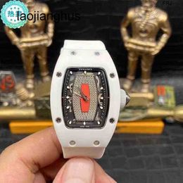 Orologi da donna Milles Orologio Richarmilles Richads Mile Meccanica di lusso Es Richa Orologio da polso Minority Ceramic Fashion Donna Bianco Scava fuori Diamanti su tutta la pelle