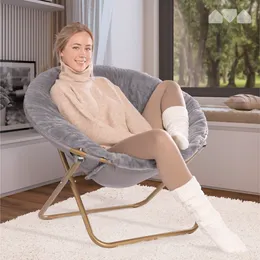 Milliard gezellige stoel faux bontschotelstoel voor slaapkamer X-Large, Gray