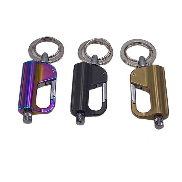 Millones de partidos Keychain colgante creativo impermeable al viento keroseno más ligero