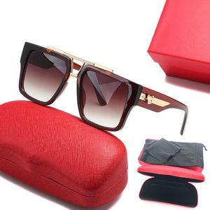 Millonario Marca Mujer Gafas de sol imitación Lujo Hombres Gafas de sol Protección UV hombres Gafas de diseñador Gradiente Moda mujer gafas con caja 1010
