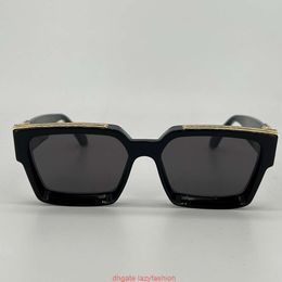 Millionaire Designer-zonnebril voor dames en heren Klassiek vierkant volledig frame Vintage 1165 1.1 Glanzend goudkleurig metaal UV-bescherming Functioneel ontwerp voor buitenactiviteiten