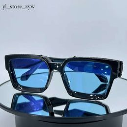 Gafas de sol millonarias para mujer estilo de verano millonario 1 1 unisex oro brillante antiultravioleta placa retro tablón montura completa gafas de moda caja aleatoria 1111