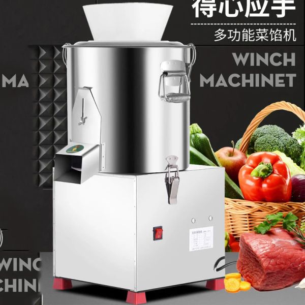 Mills 160 tipo Máquina para picar vegetales Procesador de alimentos Corte Chile Relleno de carne Picadora Molinillo Eléctrico inoxidable Corte de verduras