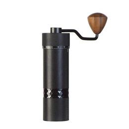 Mills Ecocoffee Manual Coffee Premium Grinder Portátil Ajustable Rebabas de acero inoxidable para cocina Enviar cepillo de limpieza